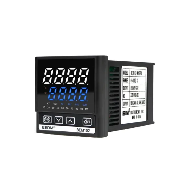 BEM102-K1220 temperatur kontrolleri üç dörddə görünüş