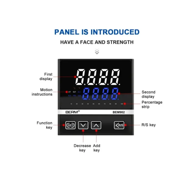 BEM9021-K1220 temperatur kontrolleri menyuları